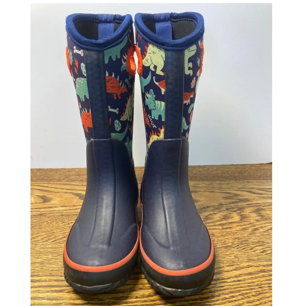 Lone Cone Kids Dinosaur Neoprene Rain Boots Navy Blue US 11 EU 29 Mud Boots
